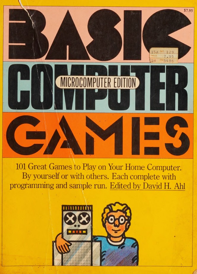 BASIC Computer Games book cover